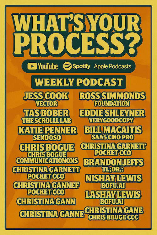 ChatGPT poster for Whats Your Process?