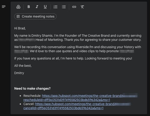 Calendar Invite